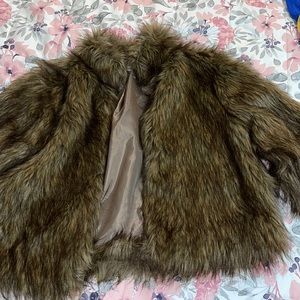 Brown Faux Fur Coat